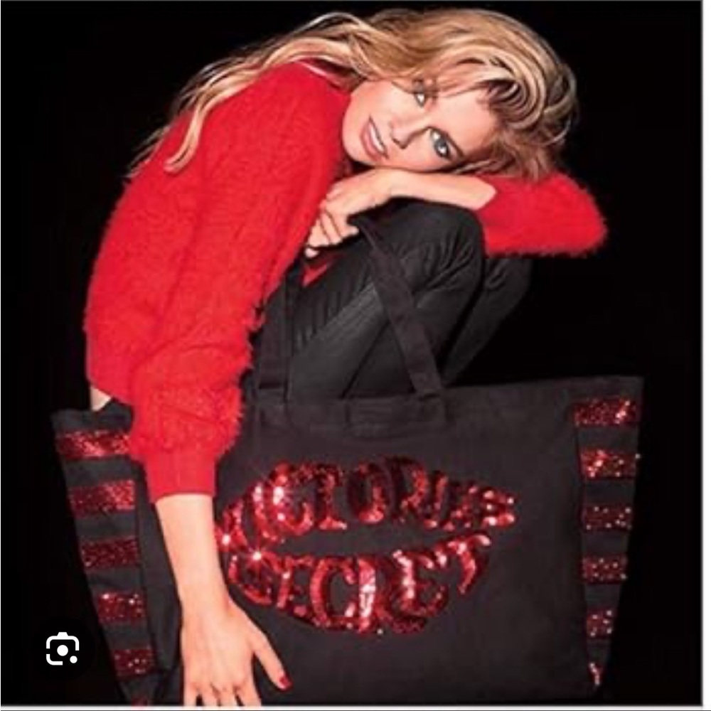 VTG Y2K Victorias Secret XL weekender oversized hot kiss 💋 tote bag